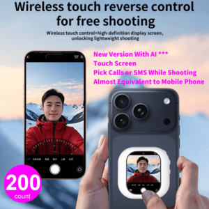 Glittax Magnetic Vlog Selfie Monitor Screen with touch screen phone functions 200